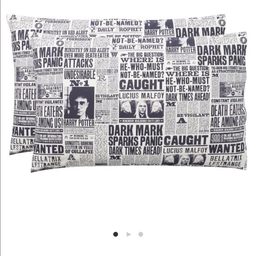 Pottery Barn Teen Daily Prophet Harry Potter pillow case (one!)
